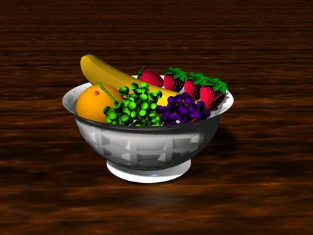 3D Fruits - food, fruit, 3d and cg, fruits, comestible