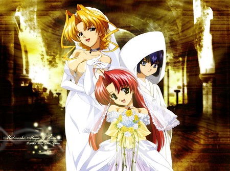 Maburaho Magic Of Love - wedding, girls, anime