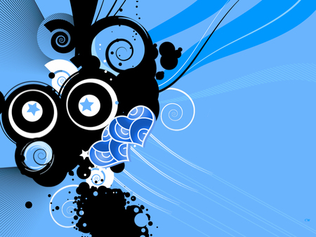 Setup (Vector Art) - vector, art, heart, blue