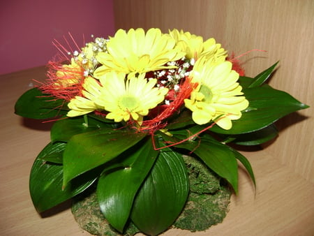 all about flowers - yellow, plant, green