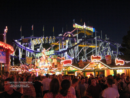 Roller coaster Westfalen - architecture, roller coaster, widescreen, wds