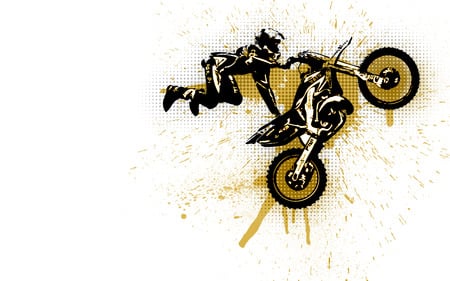 Halftone MX Splatter - motocross, mx, x games, freestyle, dirtbikes