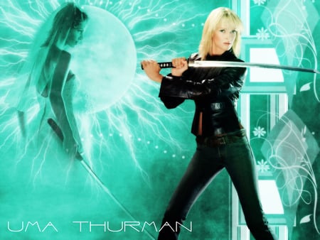 Uma With Sword - sword, uma thurman