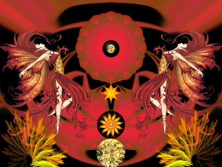 Fire Fairy - fractal, eye candy, abstract