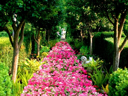 FRAGRANT PATHWAY - flowers, garden, fragrance, pathway