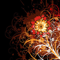 Vector flowers desktop backgrounds . jpg