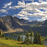 Hidden lake vista glacier National Park Montana