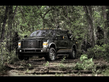 2009 Cabelas superduty truck - camo, hunting, 4 by 4, big