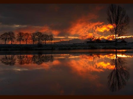 Dark Sunset - dark sunset, picture, beautiful