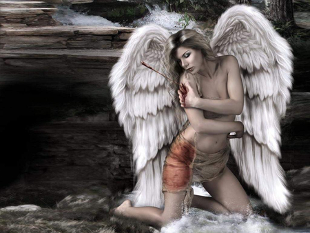 Fallen Angel - girl, fantasy, angel