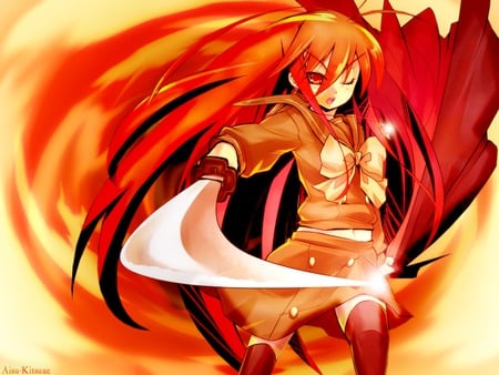 Shana sharp sword - haze, shana, sword, flame, shakugan no shana