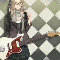 Cute guitarist