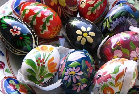 pictured eggs - eggs, pictured, holiday, easter, design, colorful