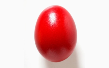 single red egg - red, easter, holiday, simple, egg, single