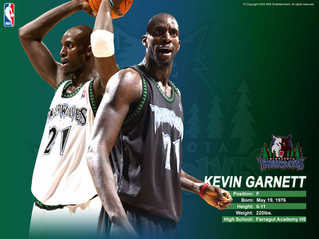 Kevin Garnett Timberwolves - sports, big, basketball