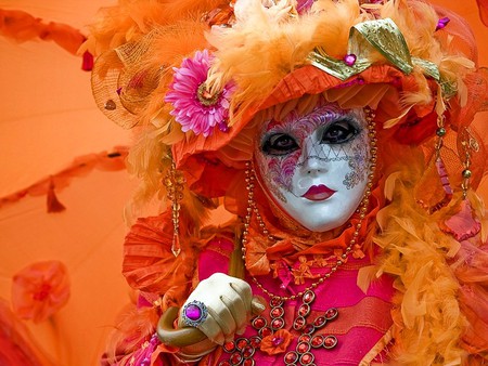 Beautiful Mask - picture, lady, mask, beautiful