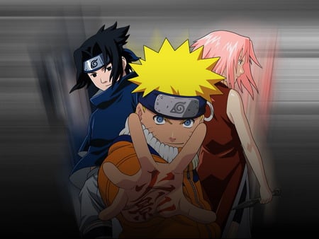 team seven - naruto, anime, wallpapers, other