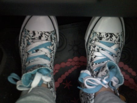 my feet  - feet, blue, shoes