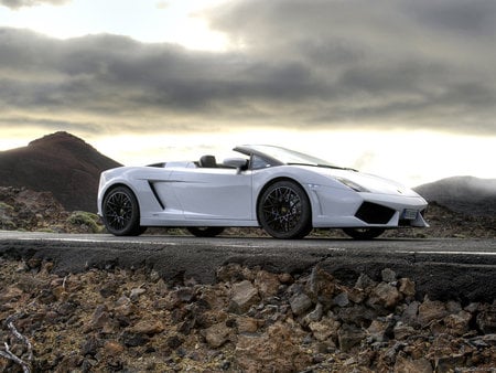 Lamborghini Gallardo LP560-4 - white, lp560-4, lamborghini