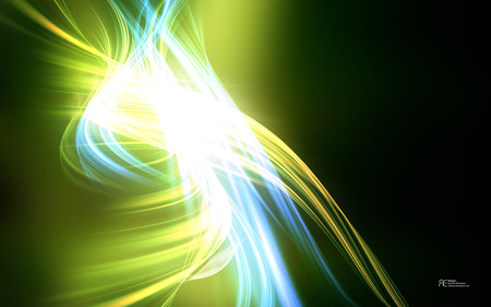 Leafitous Flavours Abstract.jpg - glow, lime, blue, neon