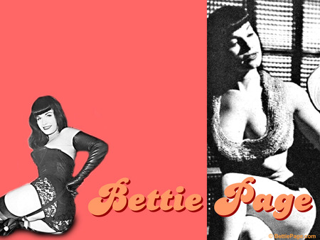 the inmortal Bettie Page   - sexy, fantasy, abstract, woman