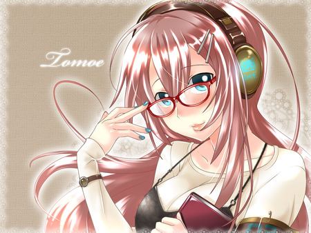 luka megurine - pretty, vocaloid, beautiful, smart, megurine, eyeglasses, luka, colorful, funny, cute, breast