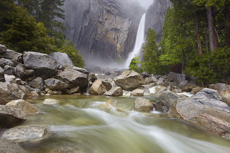 Peaceful - love, cool, river, peace, paradise, waterfall