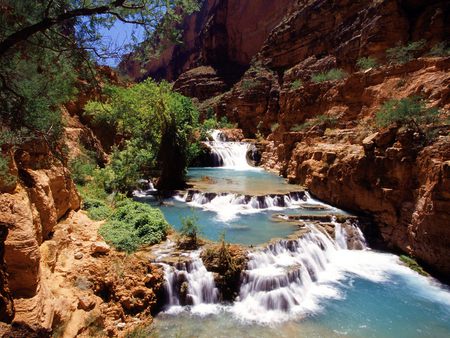 travertine pools - arizona, canyon, havasu