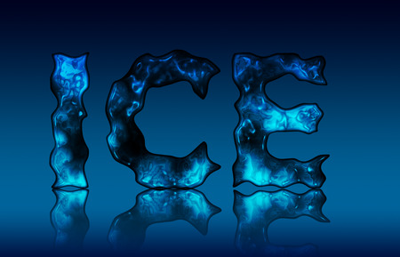 Ice effect - abstract, effect, blue, amazing, letters, cool, ice, awesome, cold, text