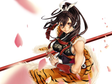 warrior girl - fighter, pretty, warrior, beautiful, chick, females, samurai, tough, cute, 3d, muscles, sexy, martial arts, arts