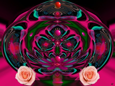 Pink Reflections - fractal, eye candy, abstract