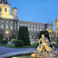 Austrian Garden at Twilight Vienna