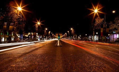 Somewhere In My Beautiful Country - town, romania, beautiful, road, colors, city, night, bucharest, architecture, towns, modern, streets, lights, nice, flag