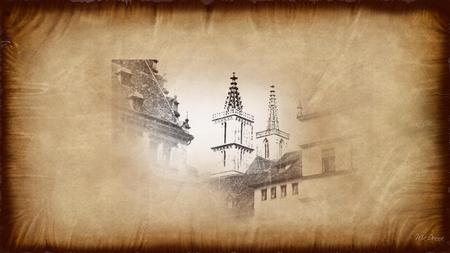 This Old House Series 2 - spire, building, abstract, old, widescreen