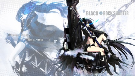 Black Rock Shooter - rock, black, black rock shooter, shooter