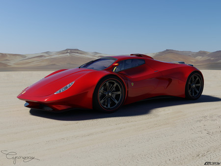 Ferrari Verus 6 - 6, car, red, verus, ferrari