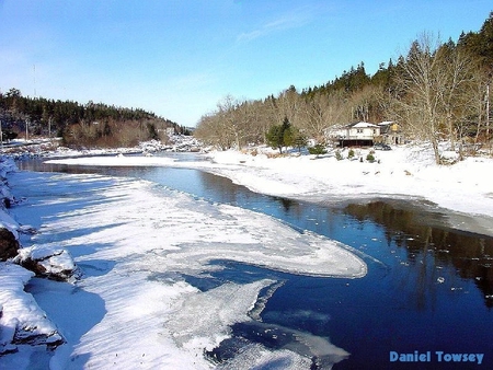 Winter River - danieltowsey, daniel j towsey, winter river