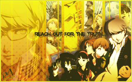 Persona 4 Reach Out - shin megam tensei, smt, p4, artwork, p3, persona