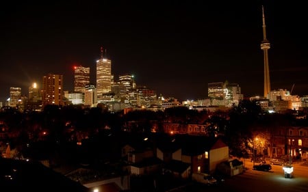 Cityscapes at Night - city, night, skyscraper