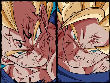 Old friends - vegeta, goku