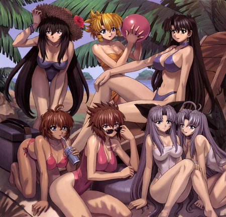 Girls Girls Girls - girls, sexy, anime, fantasy