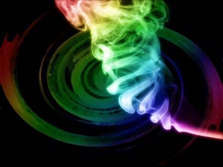 kolor wallpaper. jpg - circles, rainbowkolor, smoke, kolor