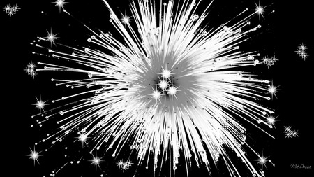 Star Explosion - widescreen, star, fantasy, explosion, fireworks, sky