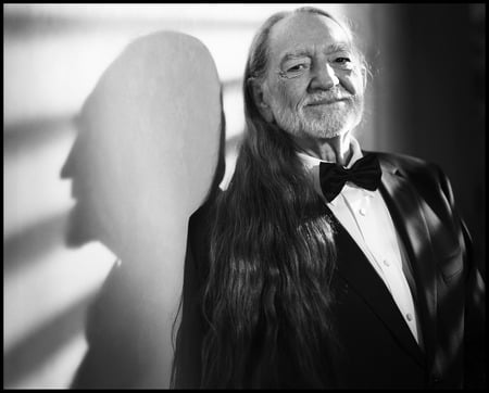 Willie Nelson B&W