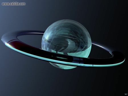 Digital Saturn - cg, 3d, abstract