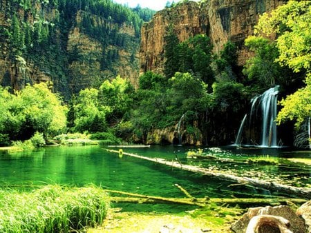 land of pesia 2 - amazing, grass, tree, river, nature, lake, paradise, mountains, way