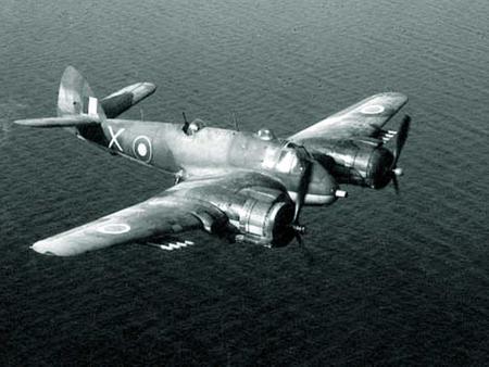 Bristol Beaufighter - black and white, royal air force, beaufighter, world war two