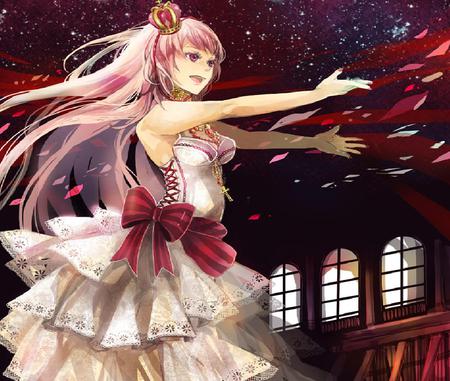 fly away - luka, pink dress, valcloid, bow