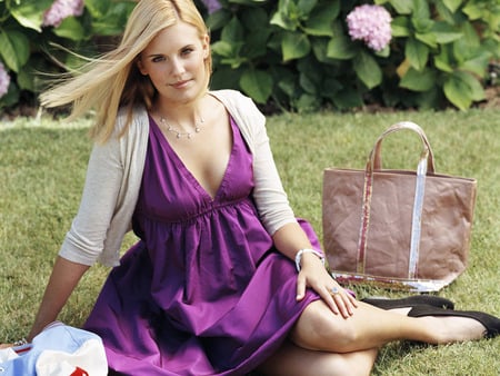 Maggie Grace - face, grass, beautiful