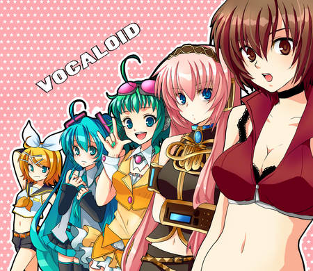 Vocaloid girls - hatsune miku, girls, sexy, kagamine rin, meiko, vocaloid, megurine luka, anime, gumi, cute